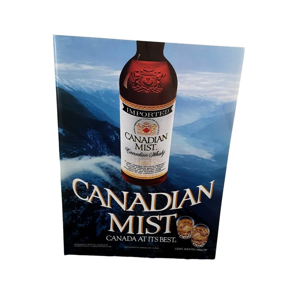 1985 Canadian Mist Whisky Canada At Its Best Original Print Ad